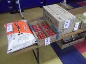 優勝賞品は基本的に毎大会お米10kgとなっています