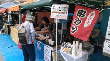 鳴海ここよい祭り 当店ブース付近の様子