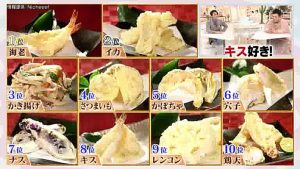 なに天ぷらが好きですか?